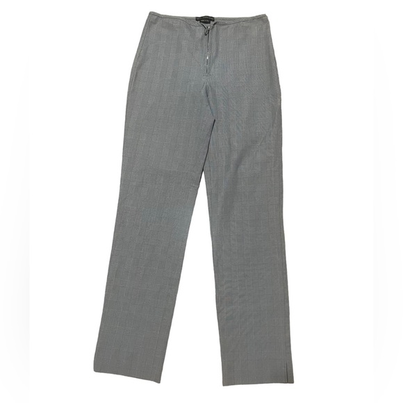 Marithe Francois Girbaud gray and white plaid zip front  pant - Picture 1 of 8